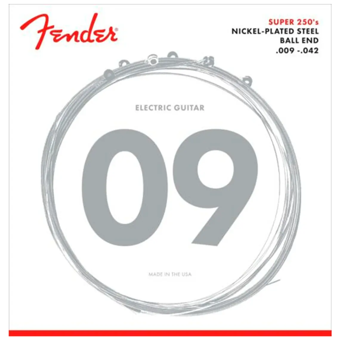 Cuerdas Fender Super 250's .009 - .042 1