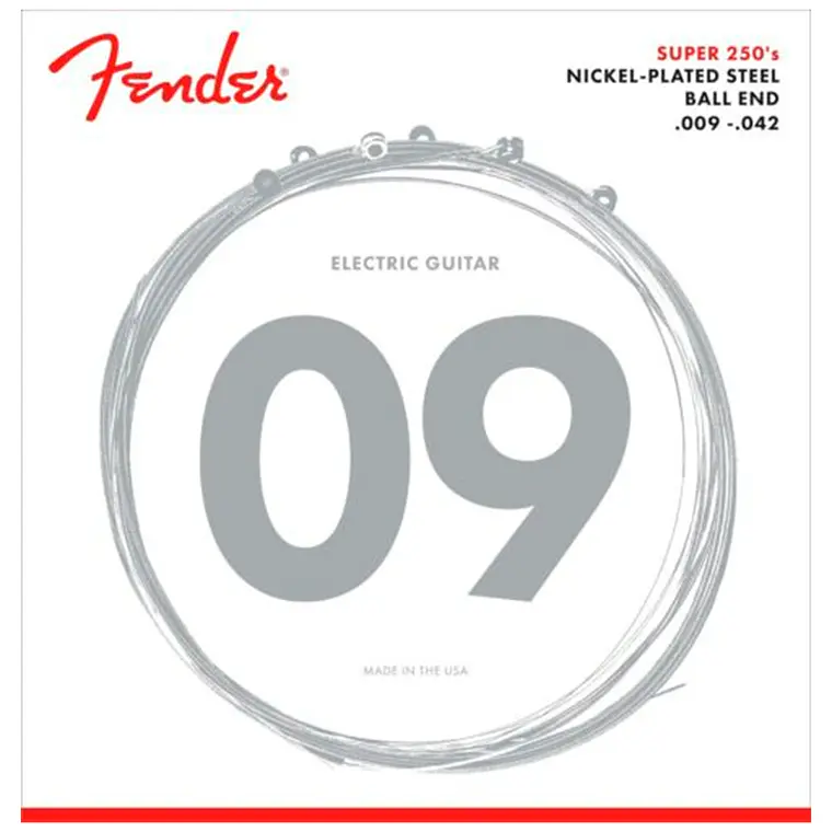 Cuerdas Fender Super 250's .009 - .042 1
