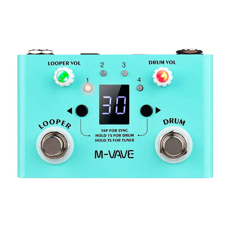 M-Vave Lost Tempo - Ritmos Batería + Looper 1