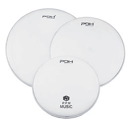 Set Parches PDH Coated Series 10" 12" 14" Doble Capa (Porosos)