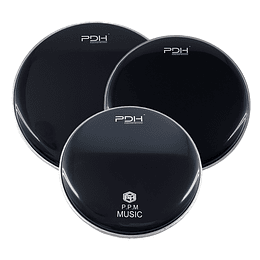 Set Parches PDH Black Series 10" 12" 16"