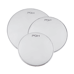 Set Parches PDH Malla Doble Capa Blanco 10" 12" 16" - Silenciosos / Electrónica