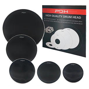 Set Parches PDH Malla 1 Capa Negro 10