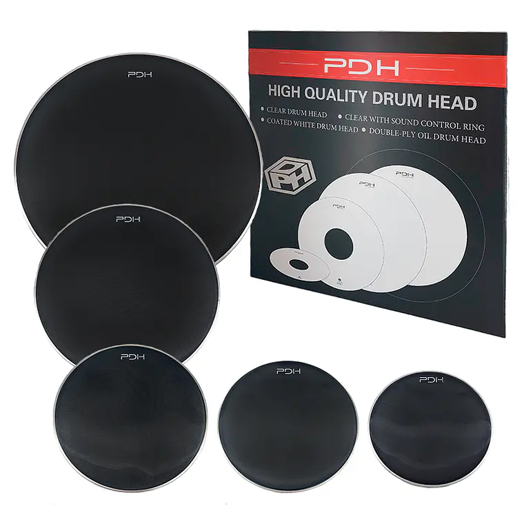 Set Parches PDH Malla 1 Capa Negro 10