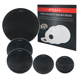 Set Parches PDH Malla 1 Capa Negro 10