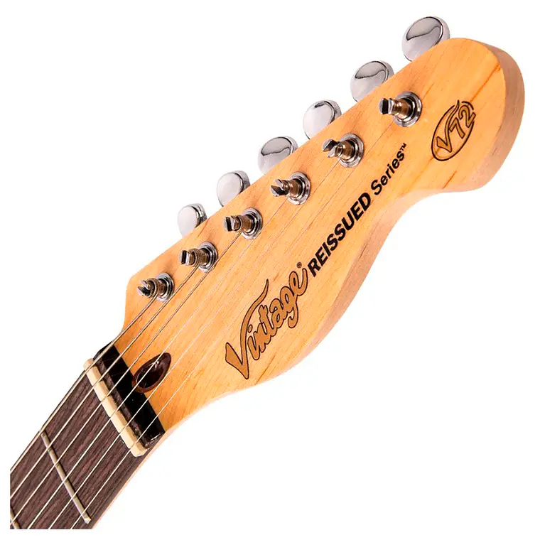 Guitarra Vintage V72H Custom Spec - Flame Tobacco Burst 4