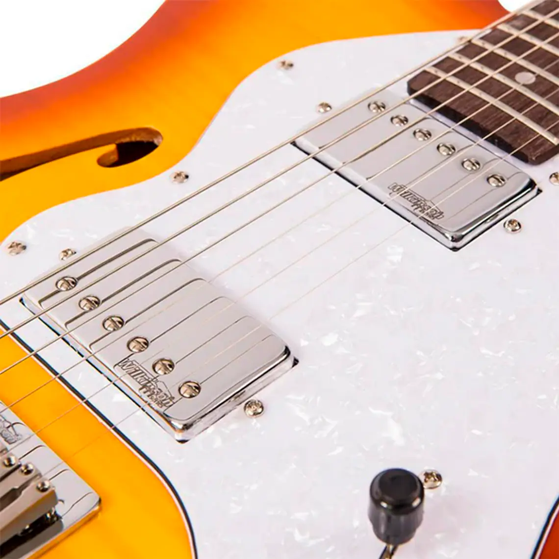 Guitarra Vintage V72H Custom Spec - Flame Tobacco Burst 2