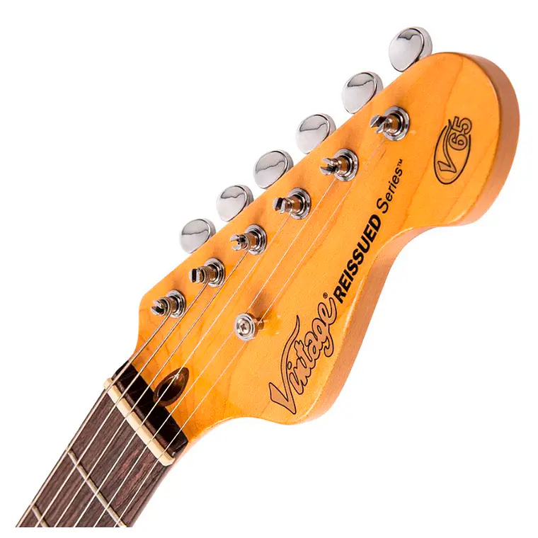 Guitarra Vintage V65 Reissued - Jaguar Tobacco Sunburst 5