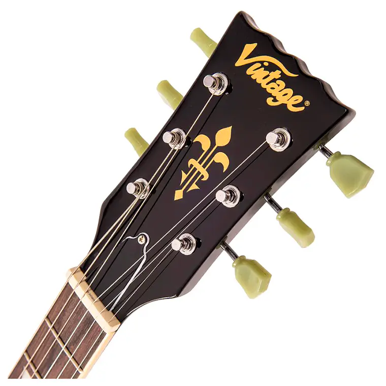  Guitarra Vintage V100 - Boulevard Black 5
