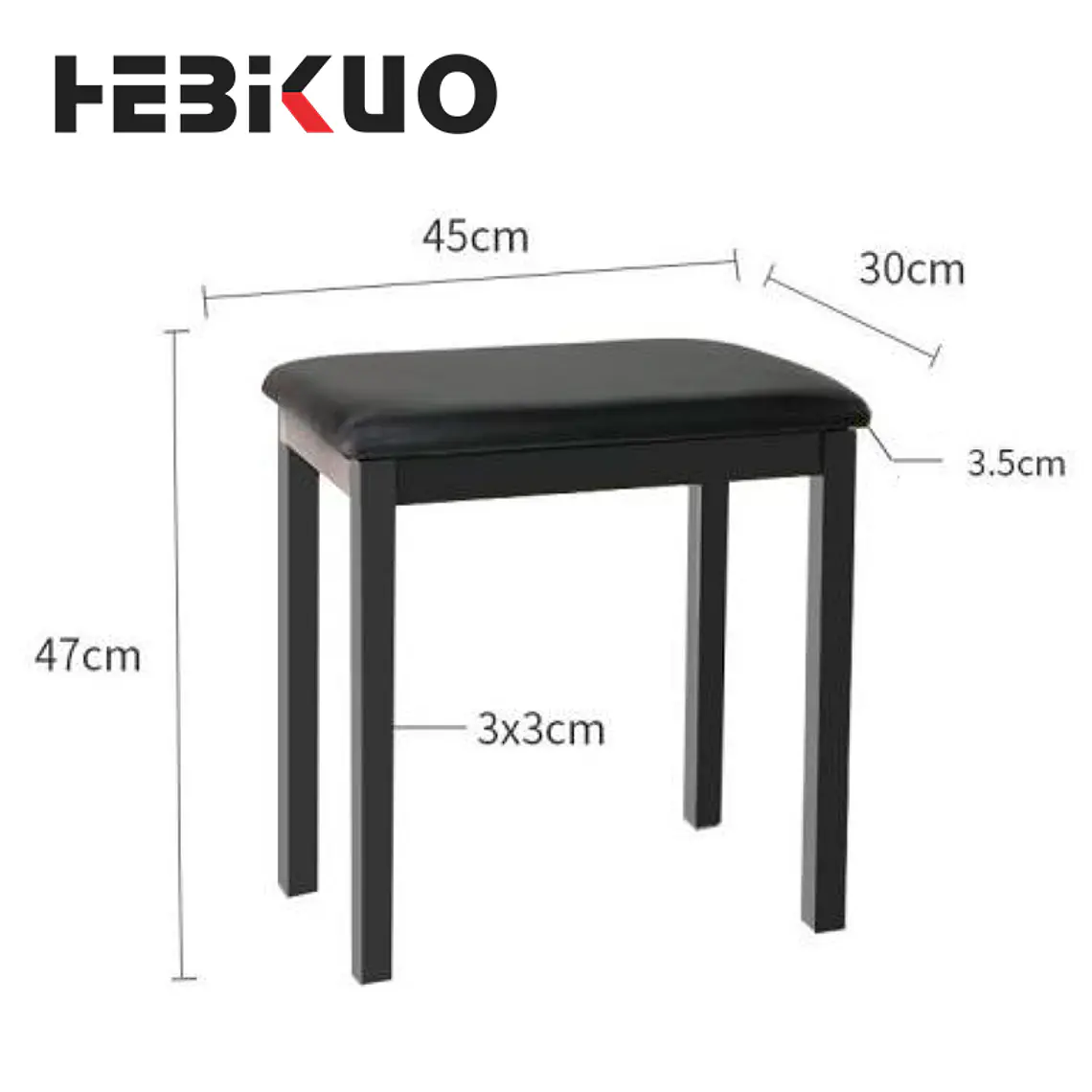 Hebikuo - Asiento Banqueta Teclado Piano Q-90H 3