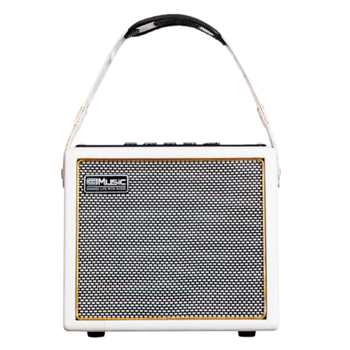 Coolmusic BP-Mini Amplificador Recargable Guitarra Acústica Blanco 5