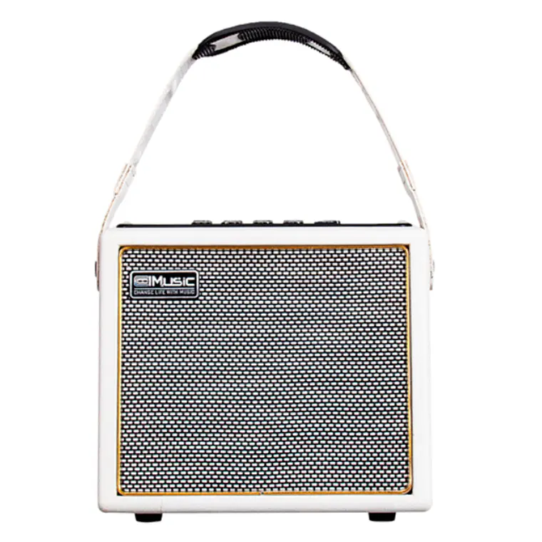 Coolmusic BP-Mini Amplificador Recargable Guitarra Acústica Blanco 5