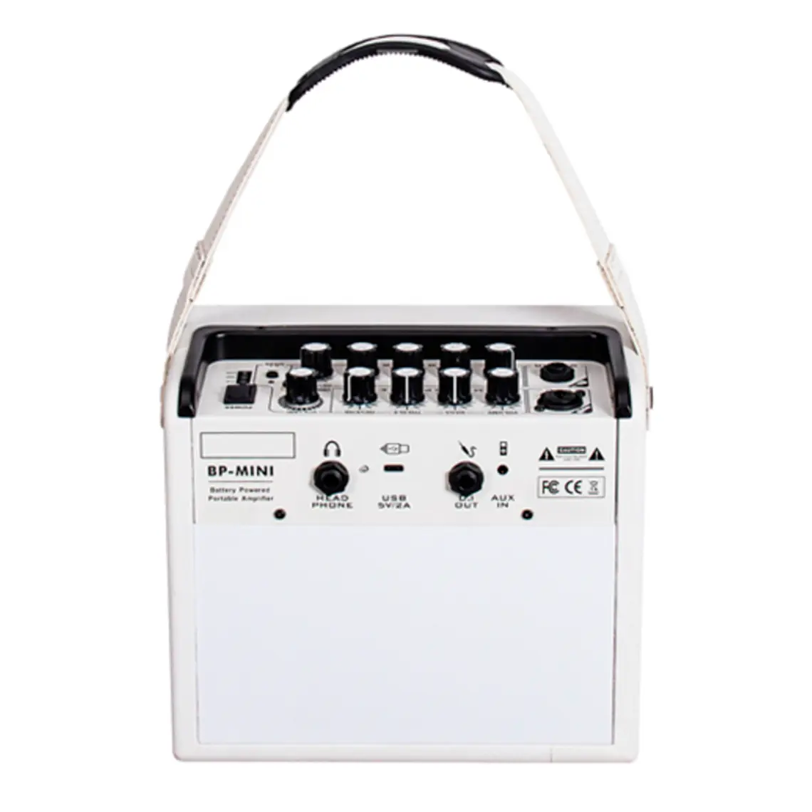 Coolmusic BP-Mini Amplificador Recargable Guitarra Acústica Blanco 3