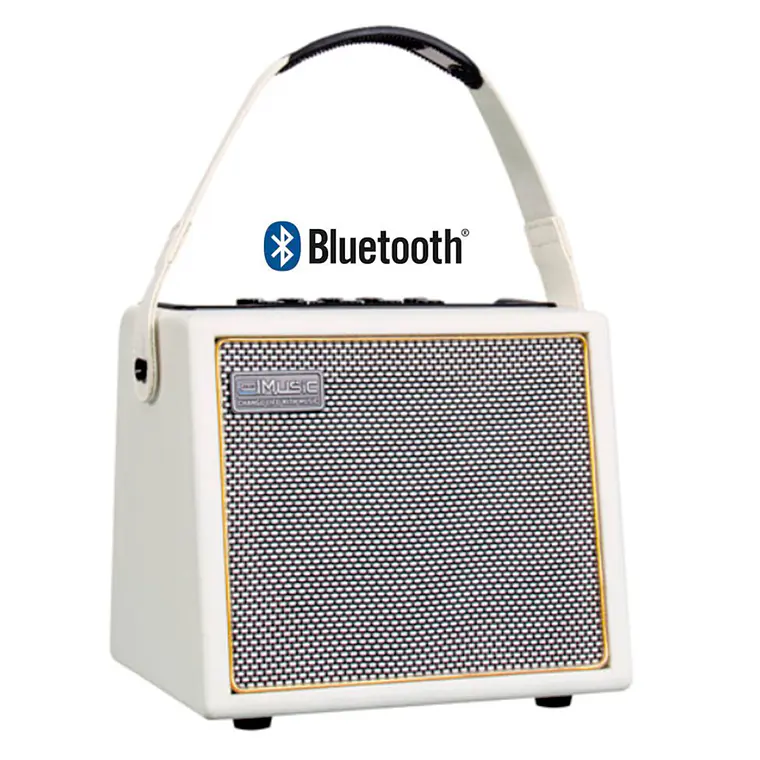 Coolmusic BP-Mini Amplificador Recargable Guitarra Acústica Blanco 1