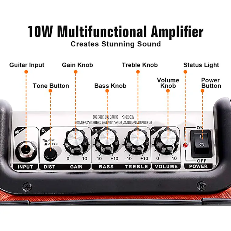 Coolmusic Unique 10G 10W Portátil - Amplificador Guitarra 2