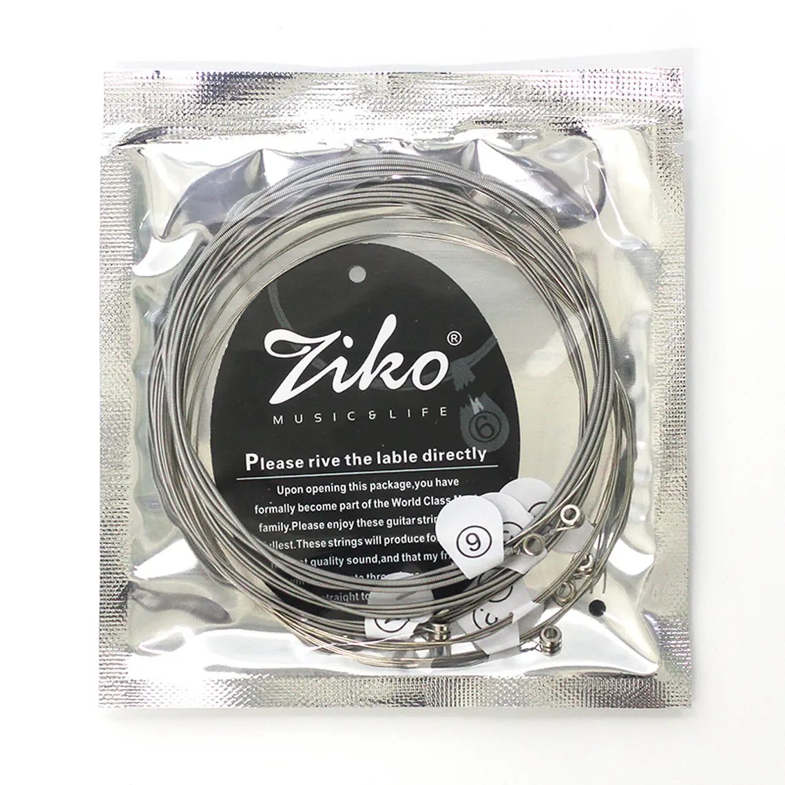 Ziko Cuerdas Guitarra Eléctrica 0.10 DN-010 6