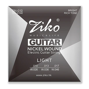 Ziko Cuerdas Guitarra Eléctrica 0.10 DN-010