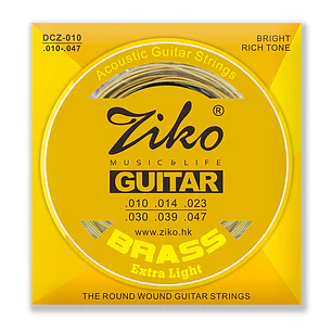Ziko Cuerdas Metálicas Guitarra Acústica 0.10 DCZ-010