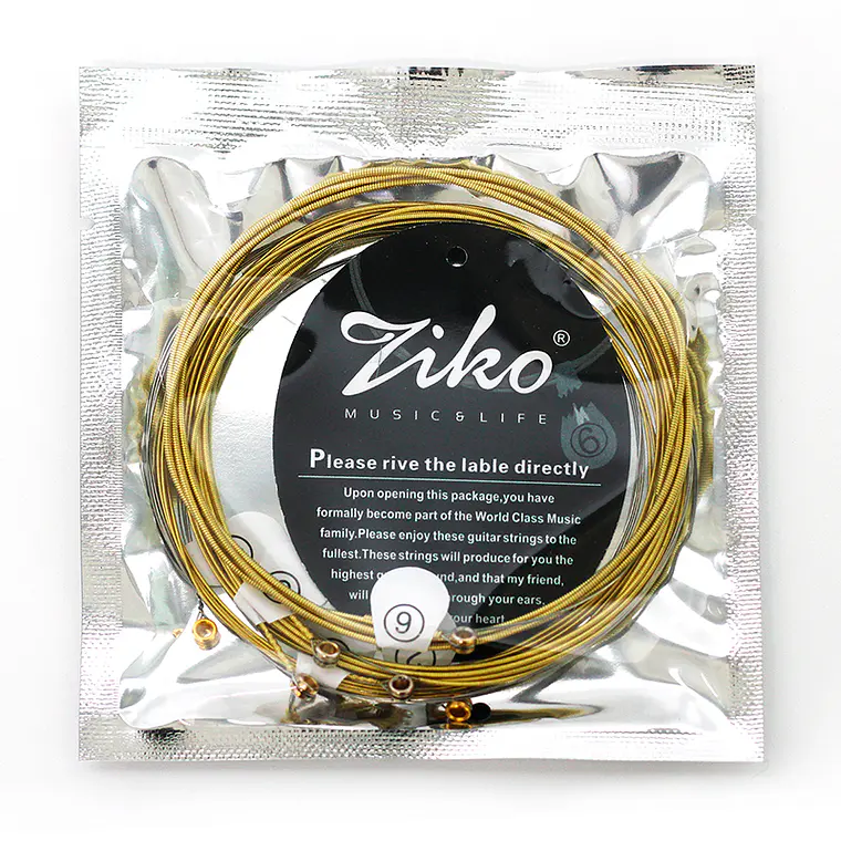 Ziko Cuerdas Metálicas Guitarra Acústica 0.11 DCZ-011 6