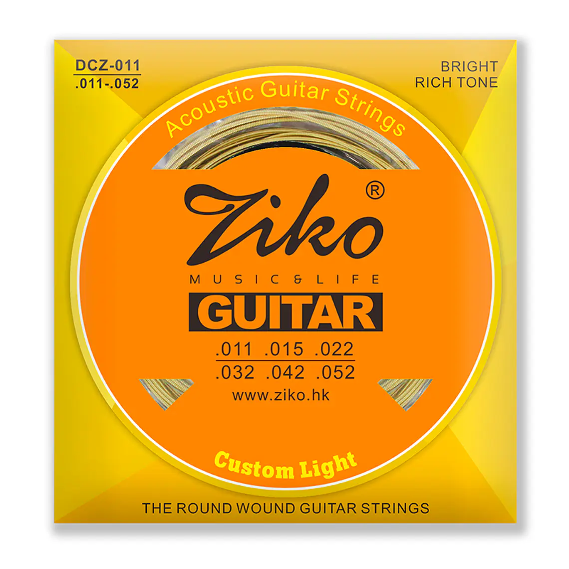Ziko Cuerdas Metálicas Guitarra Acústica 0.11 DCZ-011 1
