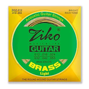 Ziko Cuerdas Metálicas Guitarra Acústica 0.12 DCZ-012