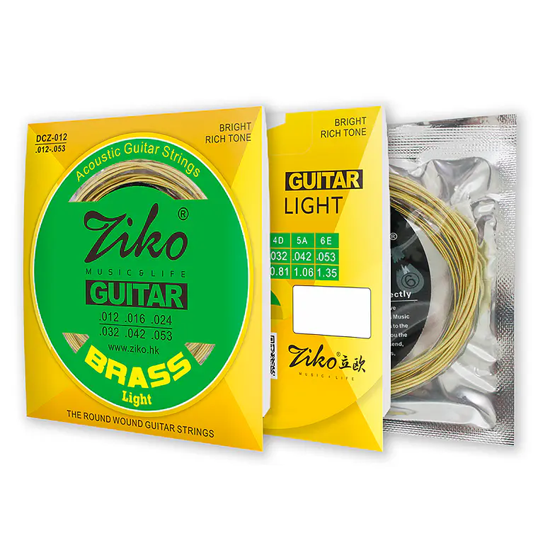 Ziko Cuerdas Metálicas Guitarra Acústica 0.12 DCZ-012 3
