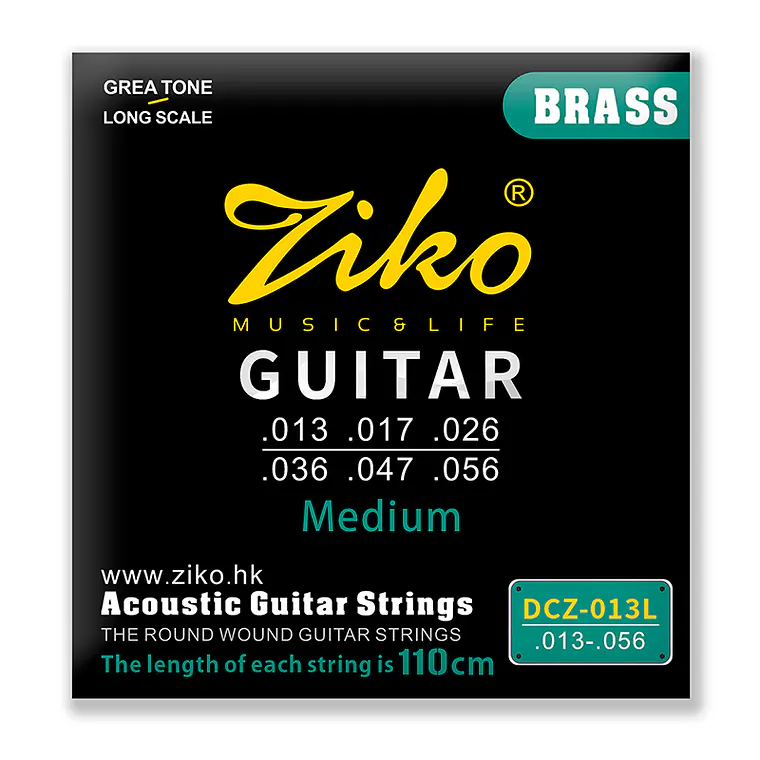 Ziko Cuerdas Metálicas Guitarra Acústica 0.13 DCZ-013L 1