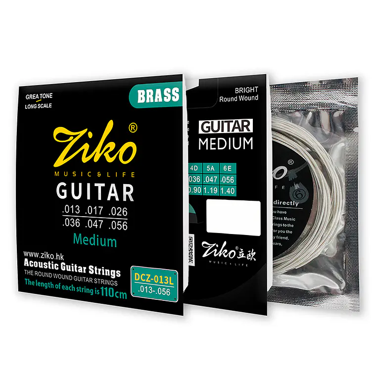 Ziko Cuerdas Metálicas Guitarra Acústica 0.13 DCZ-013L 2