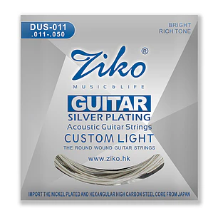 Ziko Cuerdas Metálicas Guitarra Acústica 0.11 DUS-011