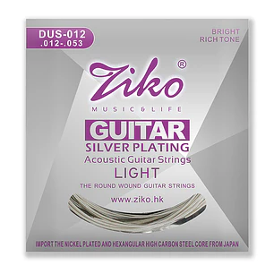 Ziko Cuerdas Metálicas Guitarra Acústica 0.12 DUS-012