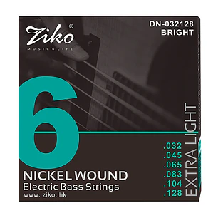 Ziko Cuerdas Bajo Eléctrico 6 Cuerdas DN-032128
