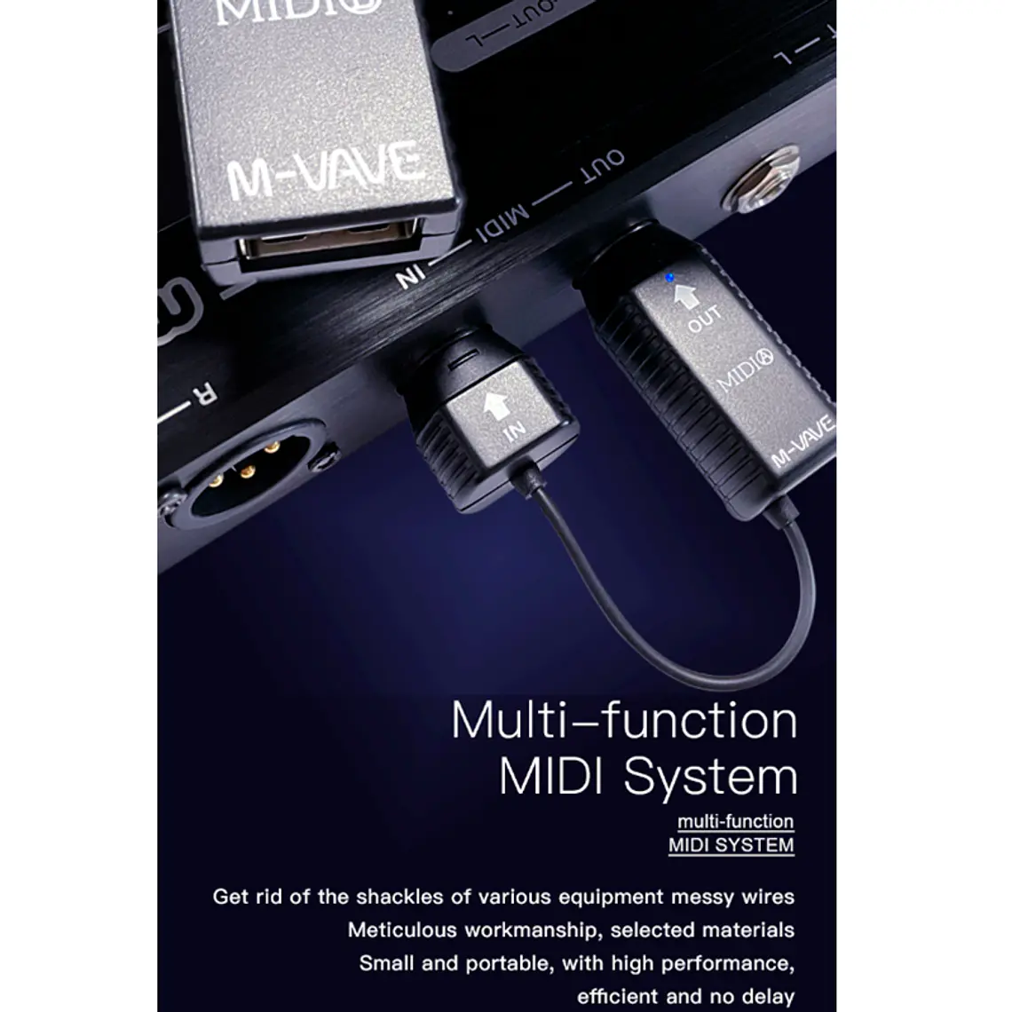 M-Vave MIDI Bluetooth MS1 - Transmisor MIDI 3