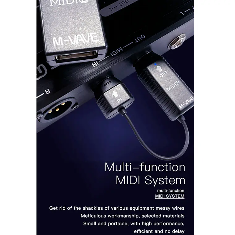 M-Vave MIDI Bluetooth MS1 - Transmisor MIDI 3