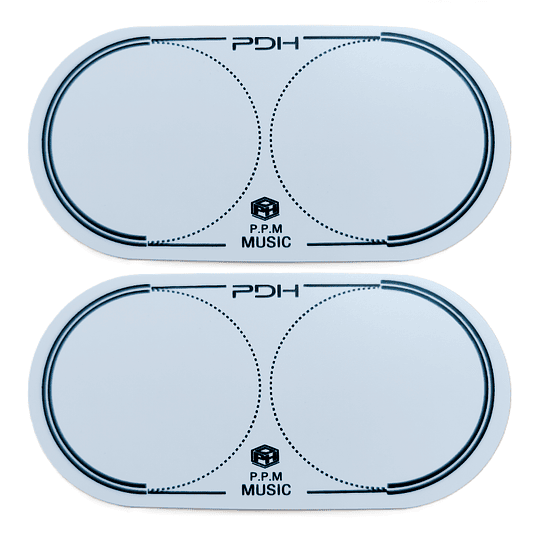 PDH - 2 Protectores Bombo - Doble Blanco