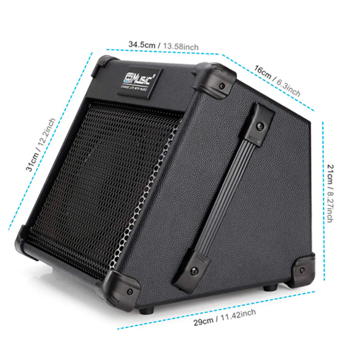 Coolmusic BP-40 40W Amplificador Recargable Multi Instrumento 5