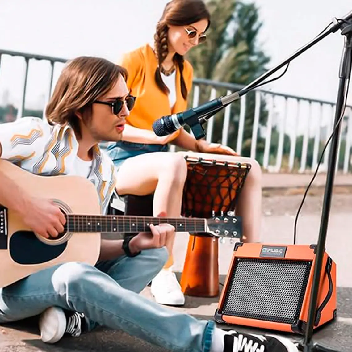 Coolmusic AC-20 20W Amplificador Multi-Instrumento 4