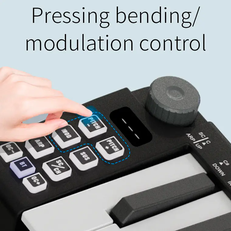 M-Vave SMK25 MINI- Controlador MIDI Bluetooth Negro 3