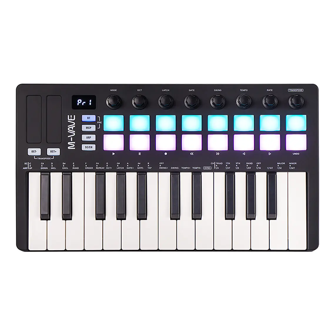 M-Vave SMK25 II - Controlador MIDI Bluetooth Negro 2