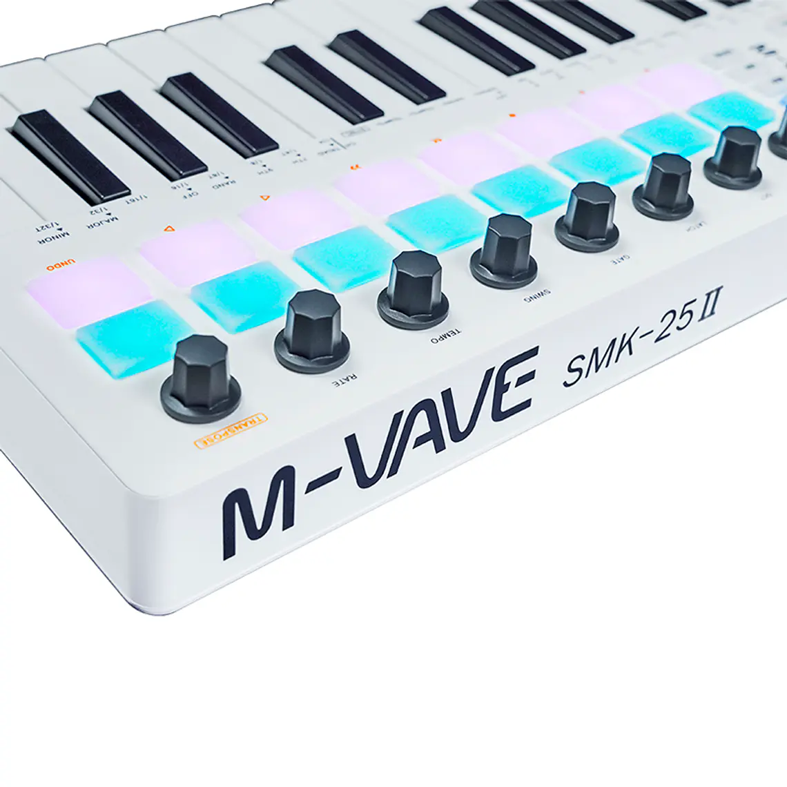M-Vave SMK25 II - Controlador MIDI Bluetooth Blanco 3