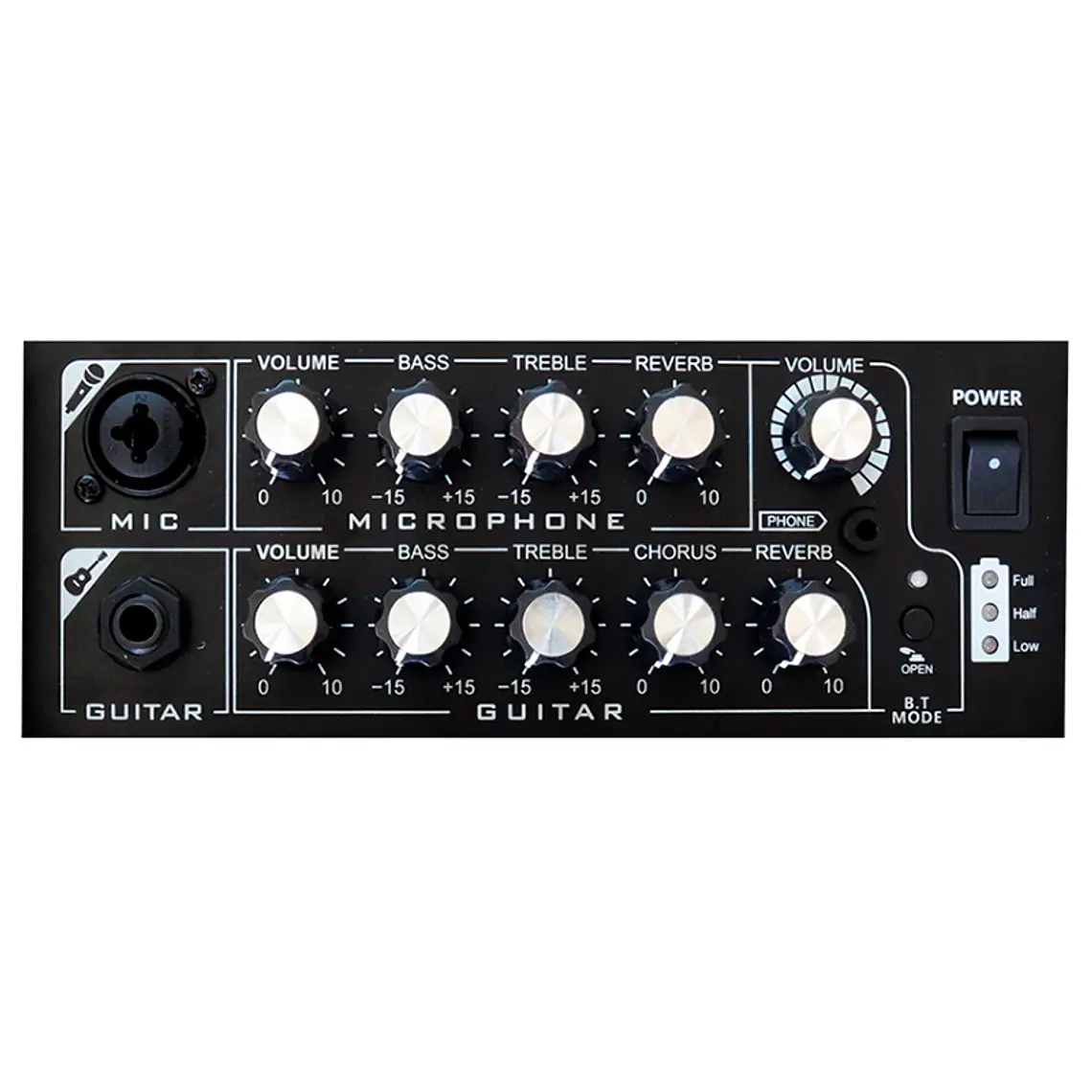 Coolmusic BP-Mini Amplificador Recargable Guitarra Acústica Negro 3