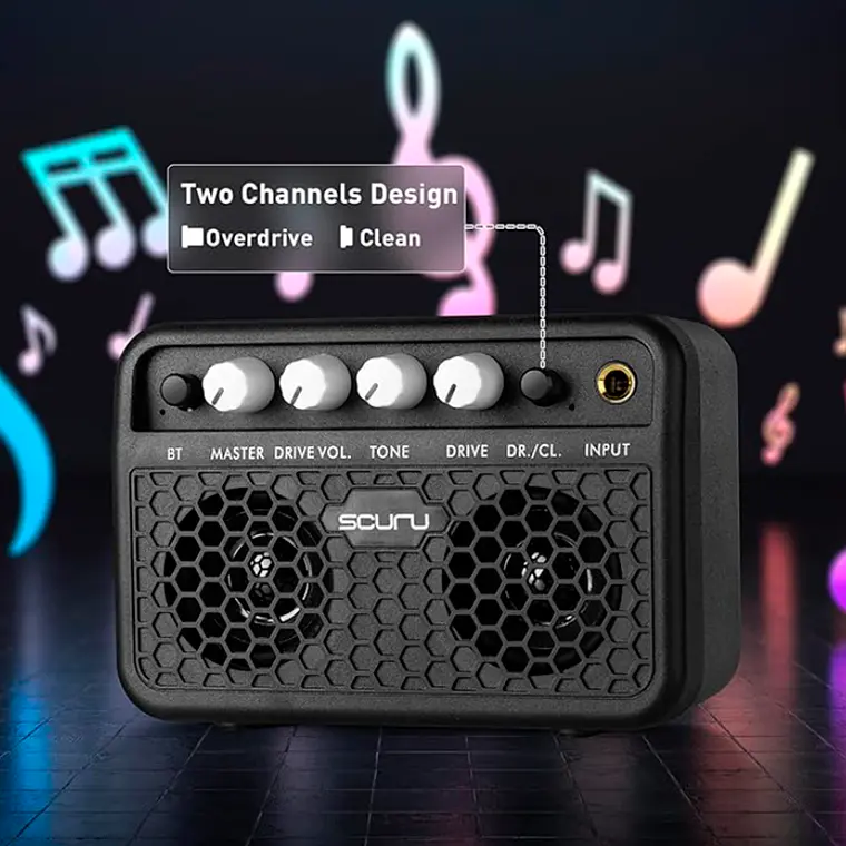 Caline Scuru S3 5W Portátil - Amplificador Guitarra Negro 2