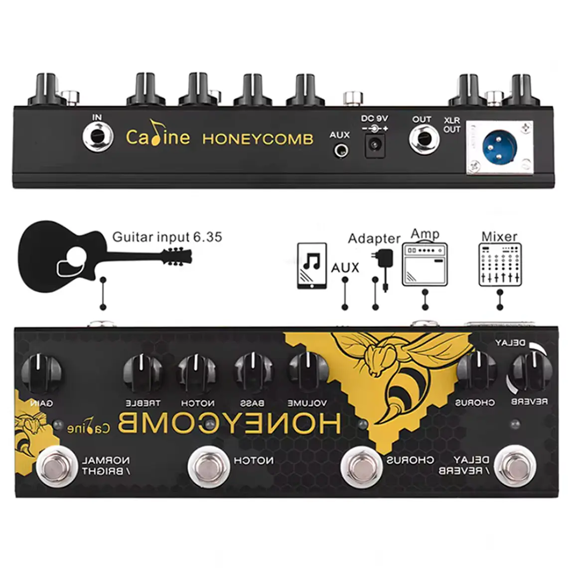 Caline CP-48 HoneyComb - Multiefecto Acústica 2