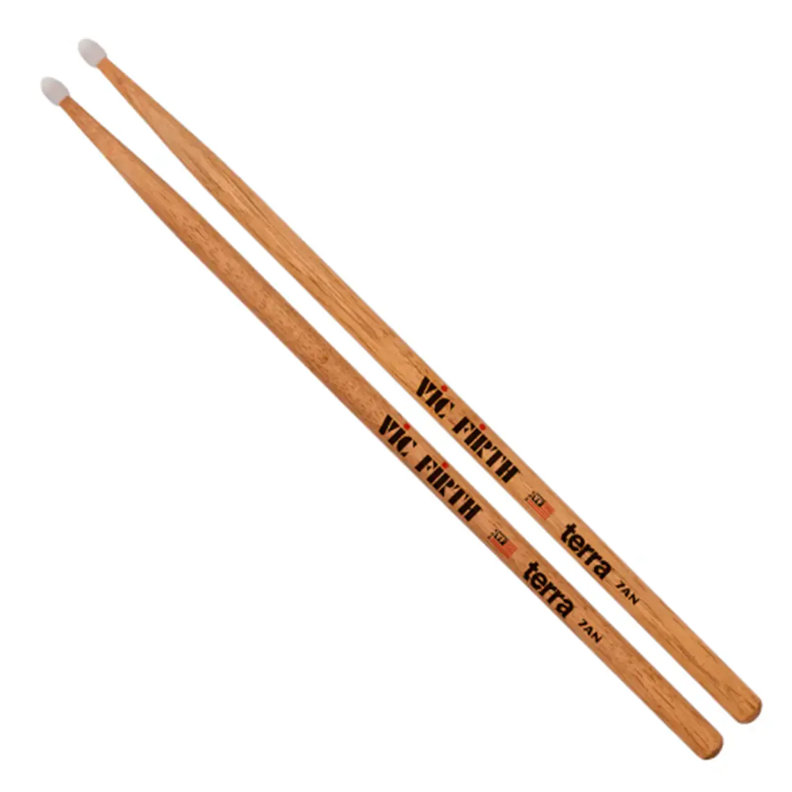 Baqueta VIC FIRTH - TERRA 7A Natural (Punta Nylon) 1