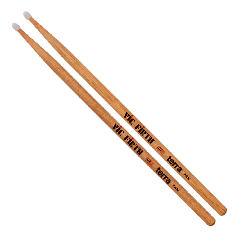 Baqueta VIC FIRTH - TERRA 7A Natural (Punta Nylon) 1