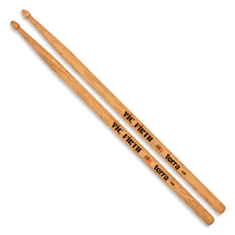 Baqueta VIC FIRTH - TERRA 5B Natural (Punta Madera) 1
