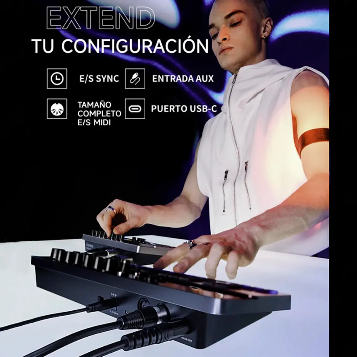 Sintetizador y Secuenciador Donner Essential B1 3