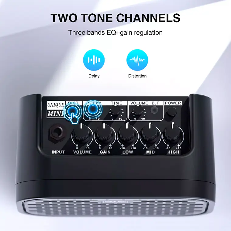 Coolmusic Unique Mini 10W Black - Amplificador Guitarra 2