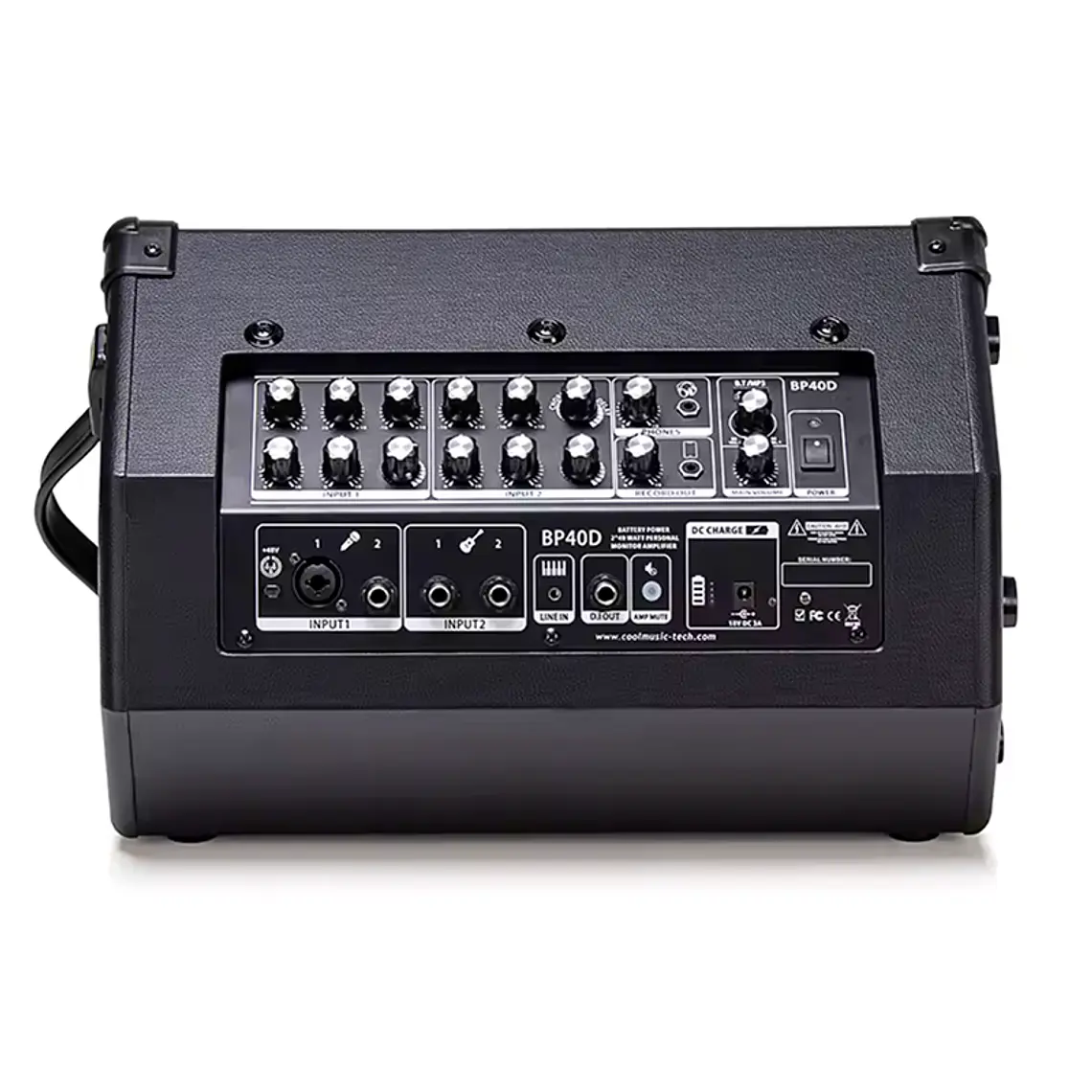 Coolmusic BP-40D Black 80W Amplificador Recargable Multi Instrumento 2