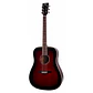 Guitarra Acústica Vintage V50 - Satin Burgundy Burst - Miniatura 1