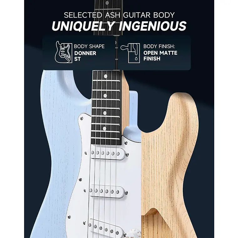 Set Guitarra Donner DST-80 Sonic Blue 3
